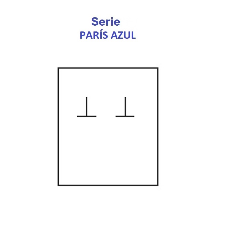 Estuche París pendientes mediano 60x79x30 mm.